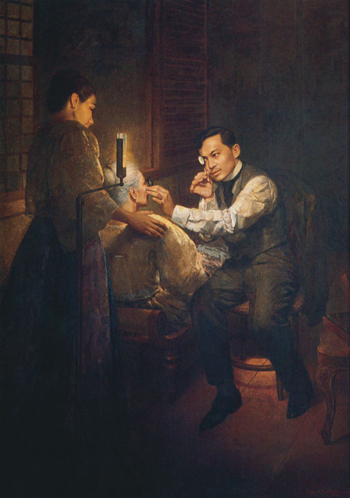 Happy Birthday Jose Rizal. Do you know what he's doing in this painting
